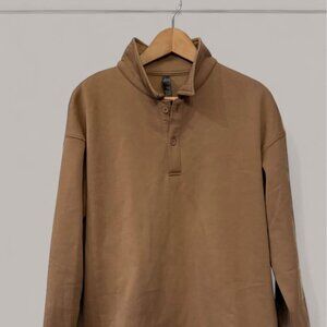 Women’s Camel Colored Mondetta 1/4 Zip Sweatshirt-Size L‎